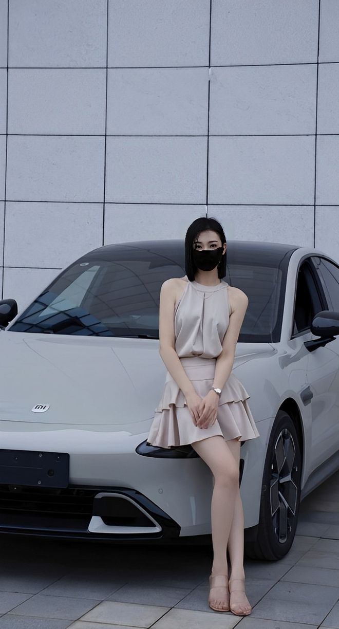 车主质量都这么高的吗？仙女也就长这样吧pg电子免费模拟器游戏小米SU7的美女(图7)
